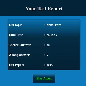 Nobel Prize MCQ screenshot 4