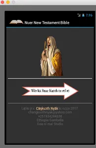 Nuer New Testament Bible screenshot 0