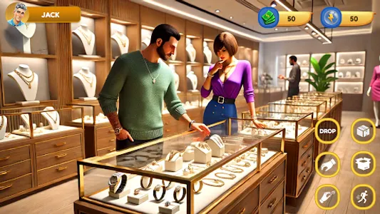 Gold Jewelry shop simulator 3D screenshot 1