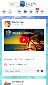 OasisIsle Social Network screenshot 2