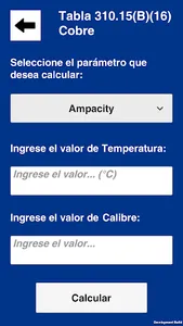 Tablas de Ampacity screenshot 0