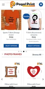 Pagal Print - Online Gift shop screenshot 2
