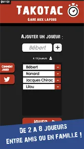 Takotac - Quiz fun entre amis screenshot 1