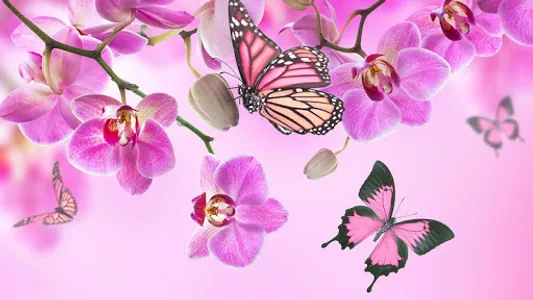 Pink Flowers Live Wallpaper screenshot 6