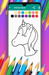 Unicorn Coloring  Book screenshot 2