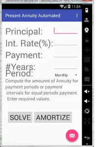 Present Annuity Automated screenshot 0