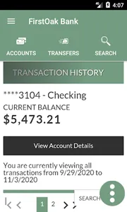 FirstOak Bank screenshot 2