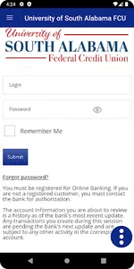Univ. of South Alabama FCU screenshot 0