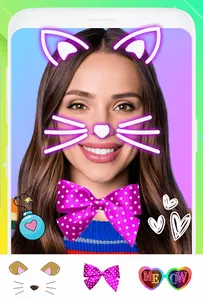 Cute cat face photo editor screenshot 3