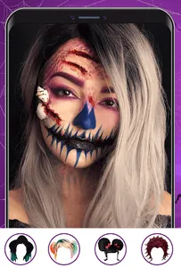 Halloween makeup photo editor screenshot 0