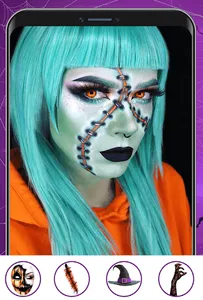 Halloween makeup photo editor screenshot 2