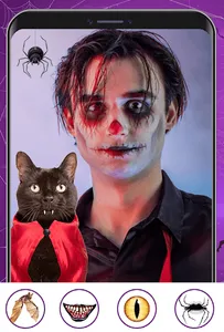 Halloween makeup photo editor screenshot 4