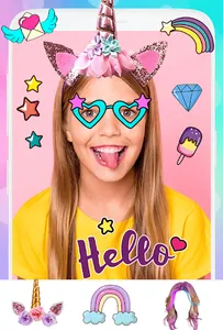 Unicorn photo editor camera screenshot 2