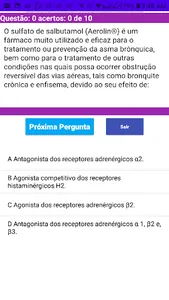 Questões de Farmacologia screenshot 2