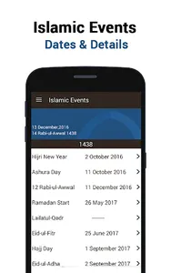 Islamic Hijri Calendar screenshot 1