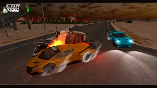 Night Car Crash Open City screenshot 2