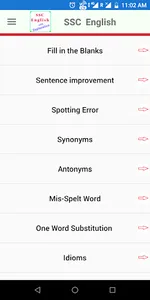 SSC CGL CHSL CPO English Pract screenshot 1