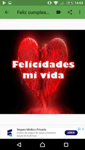 Amada Mia, Feliz Cumpleaños screenshot 1