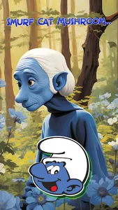 Blue Smurf Cat Game screenshot 0