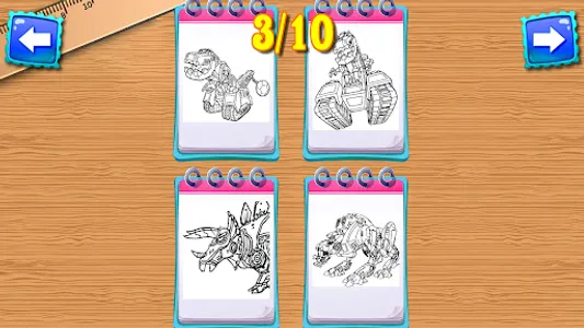 Dino Robot Book Coloring Book screenshot 3