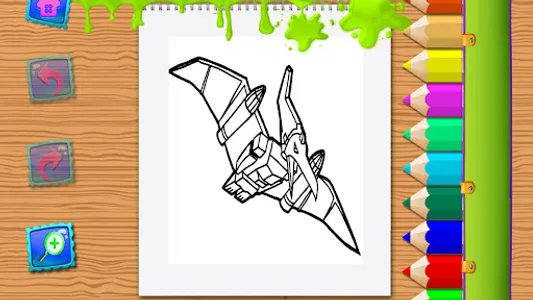 Dino Robot Book Coloring Book screenshot 4