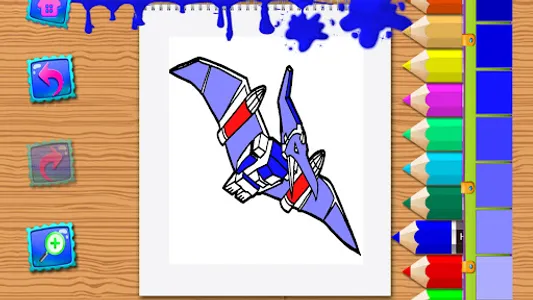 Dino Robot Book Coloring Book screenshot 5