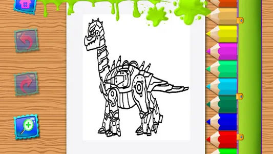 Dino Robot Book Coloring Book screenshot 6