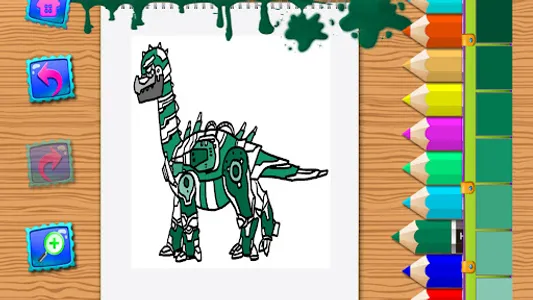 Dino Robot Book Coloring Book screenshot 7