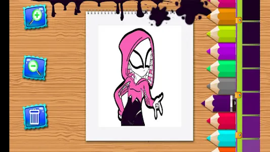 Gwen Drawing Coloring Book screenshot 5