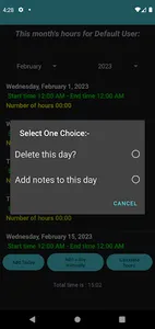 Count your hours screenshot 2