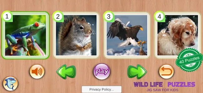 Wild Life Puzzles Toddler screenshot 0