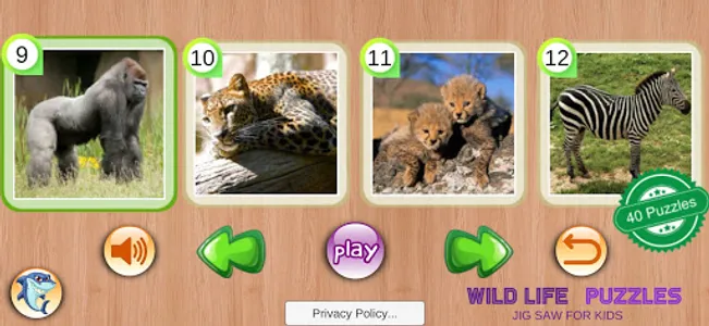 Wild Life Puzzles Toddler screenshot 1