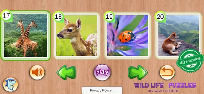 Wild Life Puzzles Toddler screenshot 2