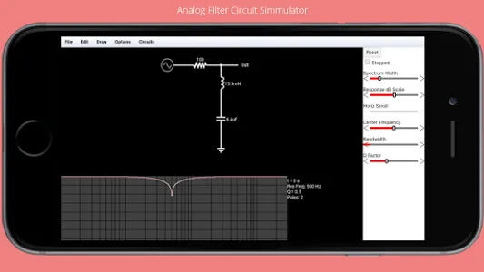 Analog Filter Circuit Simmulat screenshot 4