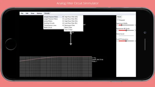 Analog Filter Circuit Simmulat screenshot 6