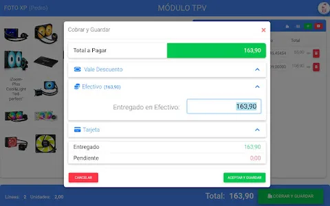 SimplyGest Cloud TPV screenshot 7