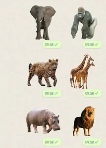 Animal Mammals Stickers screenshot 0
