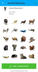 Animal Mammals Stickers screenshot 1