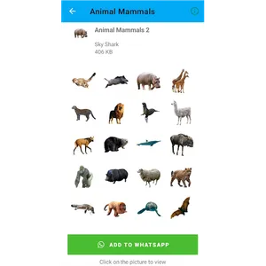 Animal Mammals Stickers screenshot 10