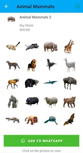 Animal Mammals Stickers screenshot 2