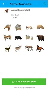 Animal Mammals Stickers screenshot 7