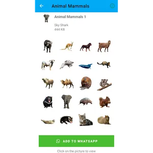 Animal Mammals Stickers screenshot 9