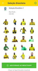 Figurinhas Seleção Brasileira screenshot 0