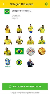 Figurinhas Seleção Brasileira screenshot 1