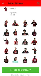 Milan Stickers screenshot 0