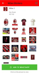 Milan Stickers screenshot 1