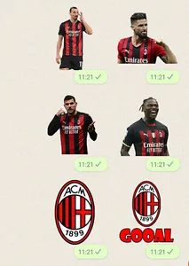 Milan Stickers screenshot 2