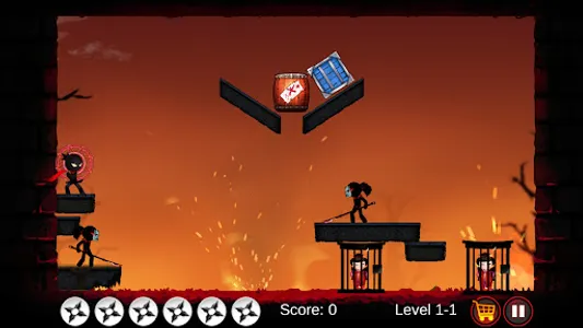 Ninja Warrior - Dart Fighting screenshot 1