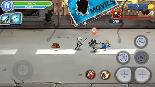 Stickman Warrior Zombie Killer screenshot 1