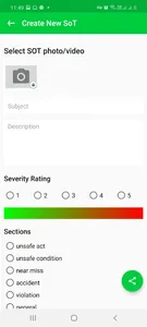 SOT(SAFETY OBSERVATION TRACKER screenshot 2